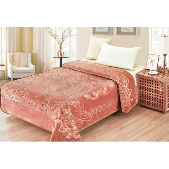 Patura Cocolino dubla si pufoasa perfecta pentru sezonul rece 160 x 220 cm, Bej deschis, PCSU-08 Paturi cocolino 2 kg