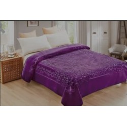 Patura Cocolino dubla si pufoasa perfecta pentru sezonul rece 160 x 220 cm, Mov, PCSU-06