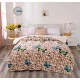 Pătură Cocolino cu blăniță 200x230 cm – moale, călduroasă și premium - Gri, model fluturi, PBC-064 Paturi cu Blanita