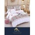 Set Lenjerie de pat din Finet Gros, Cearceaf cu ELASTIC, 6 Piese, Pat 2 Persoane, Multicolor, model traditional, LDE-047