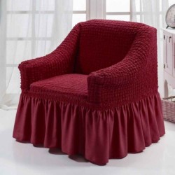 Husa Elastica si Creponata pentru Fotoliu, Bordo, HFC-003