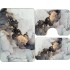Set 3 Covorase Baie Antiderapante, Alb-Negru, ceramica, CAM-081