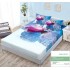 Set Husa de pat cu elastic, Bumbac Finet, 140x200cm, plus 2 fete de perne, Multicolor, Frozen, HPC-007