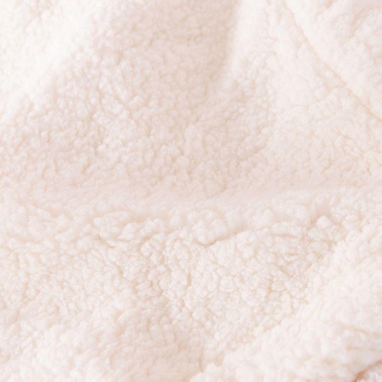 Pătură Cocolino cu blăniță 200x230 cm – moale, călduroasă și premium - Albastru - Negru, model animal print, PBC-024 Paturi cu Blanita