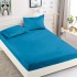 Husa pat cu elastic, Bumbac FINET, 180x200cm, 2 fete de perne 50x70cm, Blue, HDF-006