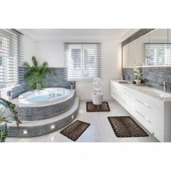 Set 3 Covorase Baie Antiderapante, Mato-Bej, animal print, CAM-084