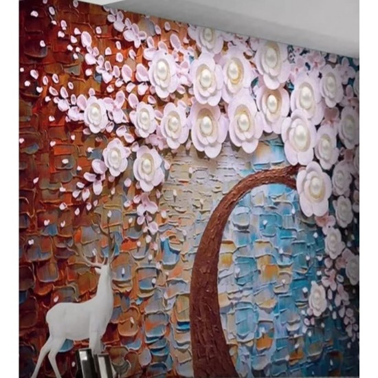 Covor Antiderapant Model flori 120x180 cm – Modern și Practic, TAM-008 3 covoare la 299 lei