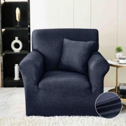 Husa Elastica pentru Fotoliu + Fata de Perna, Bleumarin, HCM-033