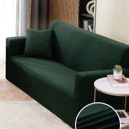Husă elastică canapea 3 locuri – material premium, protecție și reîmprospătare rapidă, Verde, HCM-079 Huse Coltar Canapea si Fotolii