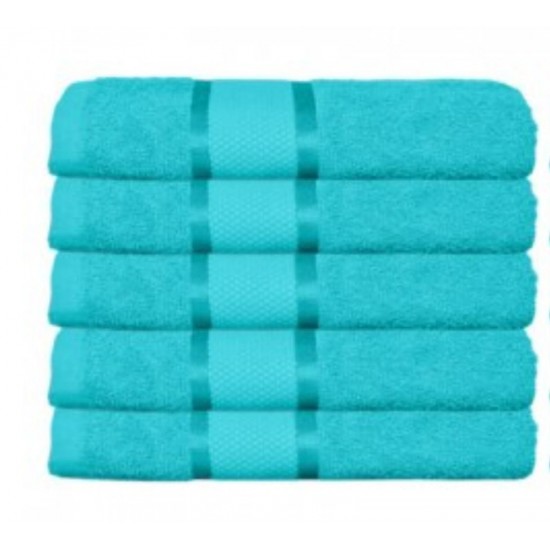 Set 5 Prosoape Baie, Bumbac 100%, 70×130 cm, 400g/m², Turquoise, PCG-044 Prosoape