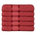 Set 5 Prosoape Baie, Bumbac 100%, 70×130 cm, 400g/m², Rosu, PCG-046