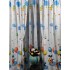 Draperie Satinata pentru camera copilului, Mickey&Minnie, Multicolor, DPC-007
