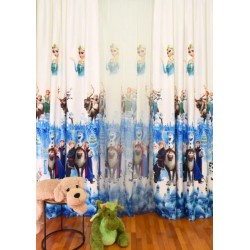 Draperie Satinata pentru camera copilului, ANA si ELSA, Multicolor, DPC-002