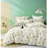Lenjerie de Pat din Finet, 4 Piese, Pat 1 Persoana, Alb-Multicolor, leu, LFS-099