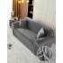 Husa Canapea din CATIFEA, pentru 3 Persoane, Gri inchis, HCC-019