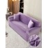 Husa Canapea din CATIFEA, pentru 3 Persoane, Mov, HCC-021