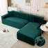 Set 2 Huse Elastice pentru Coltar, CATIFEA, Verde, HCC-035