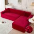 Set 2 Huse Elastice pentru Coltar, CATIFEA, Rosu, HCC-038