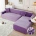 Set 2 Huse Elastice pentru Coltar, CATIFEA, Mov, HCC-043