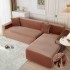 Set 2 Huse Elastice pentru Coltar, CATIFEA, Maro, HCC-045