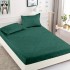 Husa pat cu elastic, Bumbac FINET, 180x200cm, 2 fete de perne 50x70cm, Verde, HDF-146