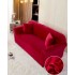 Husă Catifea pentru Canapea 2 Locuri – Elastică, Moale, Elegantă, Rosu, HCC-052
