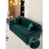 Husă Catifea pentru Canapea 2 Locuri – Elastică, Moale, Elegantă, Culoare Verde smarald, HCC-057