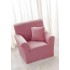 Husa elastica din CATIFEA pentru fotoliu, Roz, HCC-059