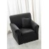 Husa elastica din CATIFEA pentru fotoliu, Negru, HCC-060