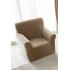 Husa elastica din CATIFEA pentru fotoliu, Bej, HCC-065