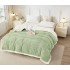 Patura Cocolino cu Blanita, Model, FLUTURI, 3D, Pat 2 Persoane, 200x230 cm, Verde, PCT-014