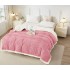 Patura Cocolino cu Blanita, Model, FLUTURI, 3D, Pat 2 Persoane, 200x230 cm, Roz, PCT-018