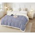 Patura Cocolino cu Blanita, Model, FLUTURI, 3D, Pat 2 Persoane, 200x230 cm, Gri albastrui, PCT-021