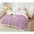 Patura Cocolino cu Blanita, Model, FLUTURI, 3D, Pat 2 Persoane, 200x230 cm, Lila, PCT-024