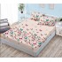Cearsaf cu elastic COCOLINO, 180x200x25cm, plus 2 fete de perne, Crem-Multicolor, flori, HC-065
