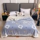 Pătură Cocolino cu blăniță 200x230 cm – moale, călduroasă și premium - Blue, model romburi, PBC-073 Paturi cu Blanita