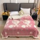 Pătură Cocolino cu blăniță 200x230 cm – moale, călduroasă și premium - Roz, model vulpita, PBC-081 Paturi cu Blanita