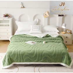 Patura Cocolino cu Blanita, Model, DUNGI, 200x230 cm, Verde, PCT-042