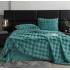 Lenjerie de pat, DeLuxe, cocolino tip blăniță iepure, 2 persoane, 6 piese, Verde, LCE-029