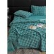 Lenjerie de pat, DeLuxe, cocolino tip blăniță iepure, 2 persoane, 6 piese, Verde, LCE-029 Lenjerii Blanita Iepure
