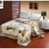 Patura Cocolino dubla si pufoasa perfecta pentru sezonul rece 200 x 230 cm, Crem-Bej, flori, PCM-025
