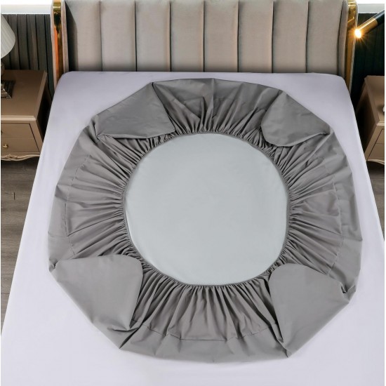 Husa pat impermeabila, 160x200cm, plus 2 fete de perna, Gri deschis, HPI-021 Huse Pat Impermeabile