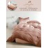 Lenjerie Finet, 4 Piese, Pat 1 persoana, cearsaf cu ELASTIC, Somon, degrade, LOP-048