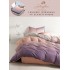Lenjerie Finet, 4 Piese, Pat 1 persoana, cearsaf cu ELASTIC, Mov-Roz, degrade, LOP-051