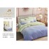 Set Lenjerie de Pat din Finet cu 2 Fete, 6 Piese, Pat 2 Persoane, Lila, degrade, LDF-022