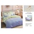 Set Lenjerie de pat din Finet Gros, Cearceaf cu ELASTIC, 6 Piese, Pat 2 Persoane, Lila, degrade, LDE-059