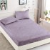 Cearsaf cu elastic, Bumbac FINET, 90x200cm, plus 2 fete de perne, Lila, HDF-208