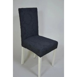 Set 6 Huse de Scaun, model Jacquard, Gri inchis, HSJ-023