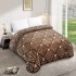 Patura Cocolino dubla si pufoasa perfecta pentru sezonul rece 200 x 230 cm, Maro-Bej, PCM-046