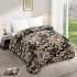 Patura Cocolino dubla si pufoasa perfecta pentru sezonul rece 200 x 230 cm, Maro-Crem, patratele, PCM-048